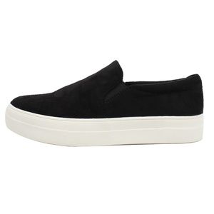 Black Slip-On Women's Loafers